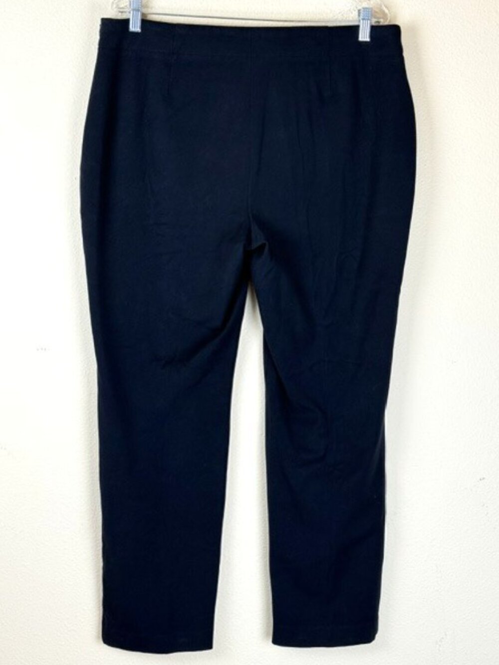 Talbots Pants Womens 14 Curvy Blue Rayon Blend 29.5" Inseam Side Zip Career - Picture 2 of 13